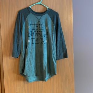 North face baseball tee